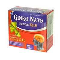 Viên uống bổ não GINKO NATO COENZYME Q10 Hộp 100 viên - Giúp hoạt huyết, giảm xơ vữa động mạch, tăng cường máu lên não, vinaphar
