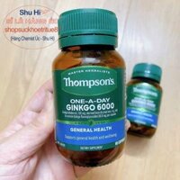Viên uống bổ não, hoạt huyết dưỡng não thompson's one a day ginkgo 6000mg 60 viên úc, ginkgo thompson