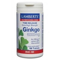 Viên uống bổ não Lamberts Ginkgo 6000mg 180 viên – Anh