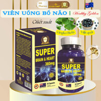 Viên uống bổ não, lưu thông khí huyết  - Nature's Gold - Super Brain & Heart 360mg/ Gingko Biloba & Blueberry