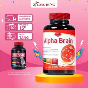 Viên uống bổ não Olympian Labs Alpha Brain Chai 60 viên