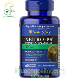Viên uống bổ não Puritan's Pride Neuro-PS Phosphatidylserine 100mg 60 viên