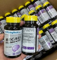 Viên uống Bổ Não Recall Elements Citicoline 500mg PipingRock Mỹ 60 viên