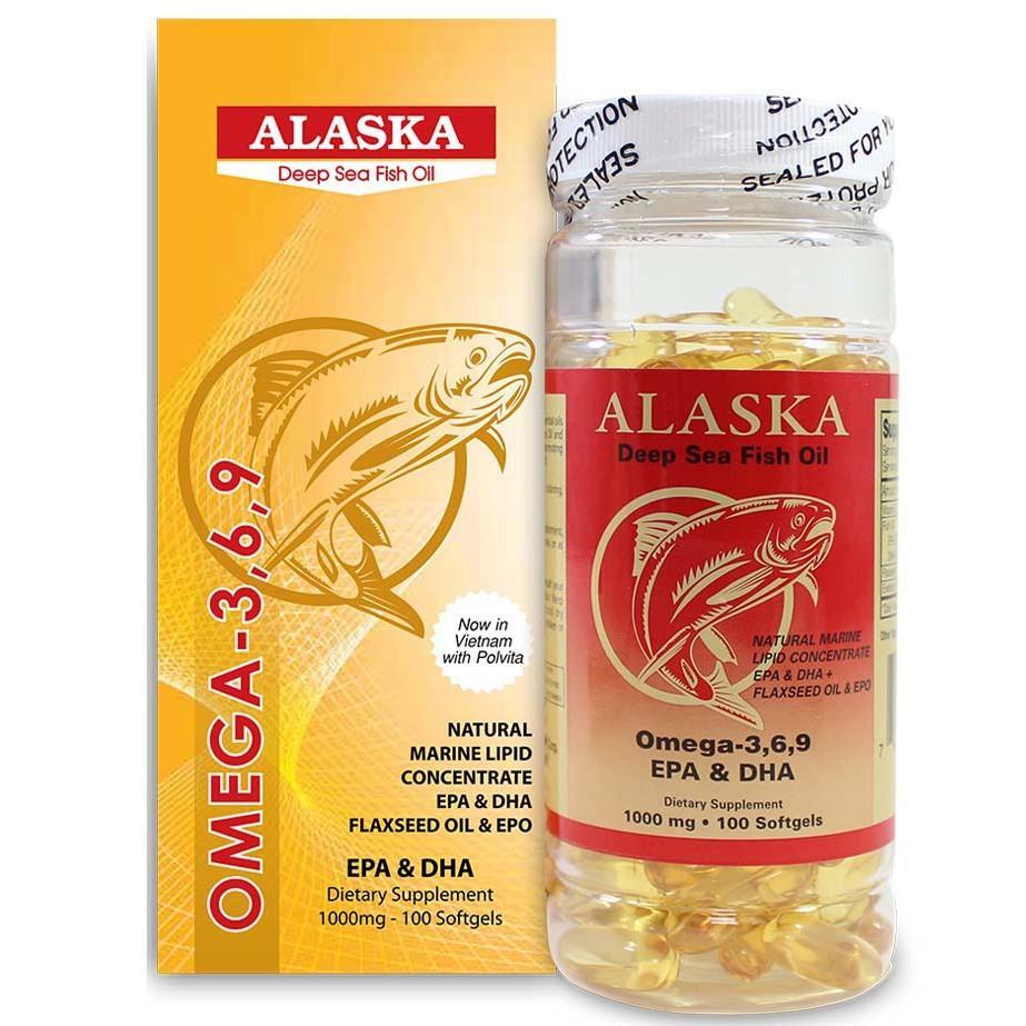 Viên uống bổ não sáng mắt đẹp da Alaska Omega-369