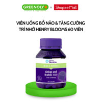 Viên Uống Bổ Não & Tăng Cường Trí Nhớ Ginkgo And Brahmi 3000 Henry Blooms