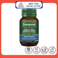 Viên uống Bổ não tăng cường trí nhớ Úc Ginkgo Biloba 6000mg Thompson's 60 Viên
