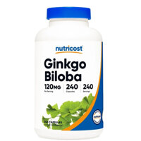 Viên uống bổ não, tăng cường trí nhớ & tập trung Nutricost Ginkgo Biloba 120mg 240 viên