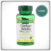 Viên uống bổ não, tăng cường trí nhớ Ginkgo Biloba Nature’s Bounty 100 viên