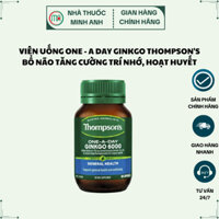 Viên uống Bổ não Tăng cường trí nhớ, Hoạt huyết One - A day Ginkgo Thompson's (60 viên)