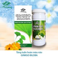 Viên uống bổ não, tăng tuần hoàn não GINKGO BILOBA Nu-Health Mỹ