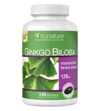 Viên uống bổ não Trunature Ginkgo Biloba with Vinpocetine - loại 340 viên
