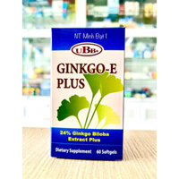 Viên uống bổ não UBB Ginkgo-E Plus – Hỗ trợ cải thiện tuần hoàn máu não và tăng cường trí nhớ.