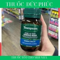 Viên uống bổ não và tuần hoàn máu não - Thompson's One a day Ginkgo 6000mg (60 Viên) z