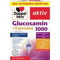 Viên uống bổ sụn khớp Doppelherz Glucosamin 1000 + Curcuma, 40 viên