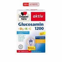 Viên Uống Bổ Sụn Khớp Doppelherz Glucosamin 1200 + D3 + K + C Hỗ Trợ Xương Khớp Khỏe Mạnh (30 Viên)