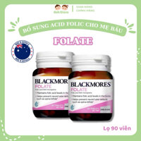 VIÊN UỐNG BỔ SUNG ACID FOLIC BLACKMORES FOLATE CHO BÀ BẦU - HỘP 90 VIÊN
