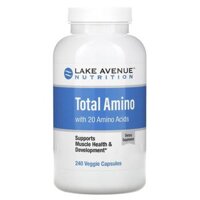 Viên uống bổ sung amino acid Lake Avenue Nutrition Total Amino 240 viên thực vật