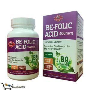 Viên uống bổ sung Axit Folic Be Folic Acid
