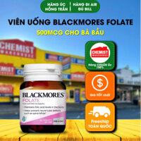 Viên Uống Bổ Sung Axit Folic Chống Dị Tật Thai Nhi Cho Bà Bầu Blackmores Folate 500mcg, Úc  90 Viên