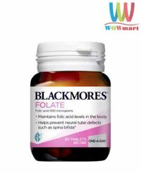 Viên uống bổ sung Axit Folic cho bà bầu Blackmores Pregnancy Folate 90 viên
