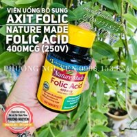 Viên uống Bổ Sung Axit Folic NATURE MADE FOLIC ACID 400MCG (250v) - Mẹ và Bé Biên Hòa