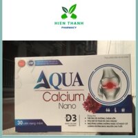 Viên uống bổ sung Calci vitamin D3, K2, MK7 AQUACALCIUM NANO hộp 30 viên