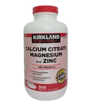 Viên uống bổ sung Canxi Kirkland Signature Calcium Citrate with 500mg of Calcium