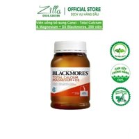 Viên uống bổ sung Canxi - Total Calcium & Magnesium + D3 Blackmores, 200 viên