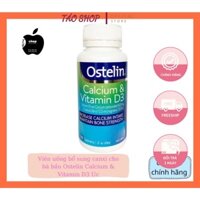 Viên uống bổ sung canxi cho bà bầu Ostelin Calcium & Vitamin D3 Úc lọ 130 viên