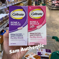 Viên uống bổ sung canxi hỗ trợ cơ xương Caltrate Bone & Muscle 100 Tablets