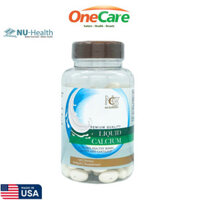 Viên uống bổ sung Canxi hỗ trợ xương khớp Nu-Health Liquid Calcium vitamin D 120 viên