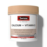 Viên Uống Bổ Sung Canxi Hữu cơ Calcium + Vitamin D Ultiboost Swisse 150 Viên (Canxi Swisee)