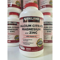 Viên uống bổ sung Canxi Magie Zinc Kirkland Calcium Citrate Magnesium and Zinc 500 viên của Mỹ