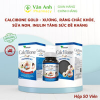Viên Uống Bổ Sung Canxi Nano Và Vitamin D3 Calcibone Gold, Xương Răng Chắc Khỏe, Sữa Non, Giúp Tăng Đề Kháng - Hộp 50V