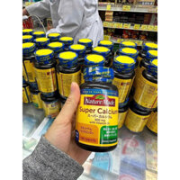Viên Uống Bổ Sung Canxi Nature Made Super Calcium With Vitamin D 600mg Nhật Bản 120 Viên