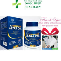 Viên uống bổ sung Canxi NZ- ULTRA CAL Nhập khẩu New Zealand,  Giúp xương chắc khỏe, dẻo dai - Phòng loãng xương lọ 30v