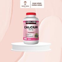 Viên uống bổ sung Canxi Kirkland Calcium 600mg + D3 lọ 500 viên