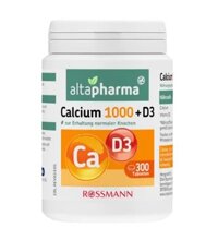 Viên uống bổ sung canxi altapharma Calcium 1000 + vitamin D3, 300 viên