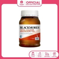 Viên uống bổ sung Canxi, Magie, D3, Total Calcium & Magnesium + D3 Blackmores Úc 200 viên