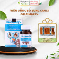 Viên uống bổ sung Canxi Calcimax F+ cho bà bầu, trẻ em, người lớn, tăng chiều cao, hệ xương khớp, hộp 30 viên - NgọcLan