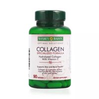 Viên uống bổ sung COLLAGEN & VITAMIN C Natures Bounty đẹp da chống lão hóa, 90 viên/lọ
