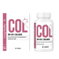 Viên uống bổ sung collagen Living Healthy Bio-4 in 1 Collagen [Hộp 60 viên]