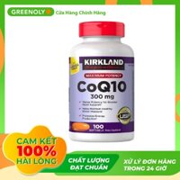 Viên Uống Bổ Sung CoQ10 Kirkland 300mg Hỗ Trợ Tim Mạch 100 Viên - Greenoly Việt Nam phân phối chính hãng