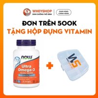 Viên uống bổ sung dầu cá Now Omega-3 Ultra 1000mg Fish Oil, 500mg EPA/ 250mg DHA ( 90v - 180v ) - WHEYSHOP VN