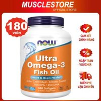 Viên Uống Bổ Sung Dầu Cá Now Ultra Omega-3 (1000mg) Bảo Vệ Mắt, Hỗ Trợ Trí Não, Đẹp Da