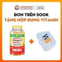 Viên uống bổ sung dầu cá vị chanh Spring Valley Omega-3 1000mg from Fish Oil (645 EPA/310 DHA) - WHEYSHOP.HANOI