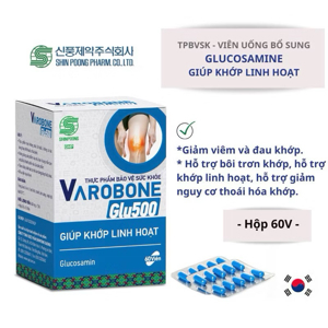 Viên uống bổ sung Glucosamine Shinpoong Varobone Glu500 Hộp 60 Viên