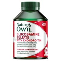 Viên uống bổ sung Glucosamine sulfate + Chondroitin Nature's Own, 200 viên - Hàng Úc