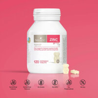 Viên uống bổ sung kẽm cho trẻ Bio Island Zinc tăng cường hệ miễn dịch 120 viên của Úc