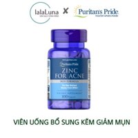 Viên uống bổ sung kẽm giảm mụn Zinc For Acne Puritan's Pride 100 viên